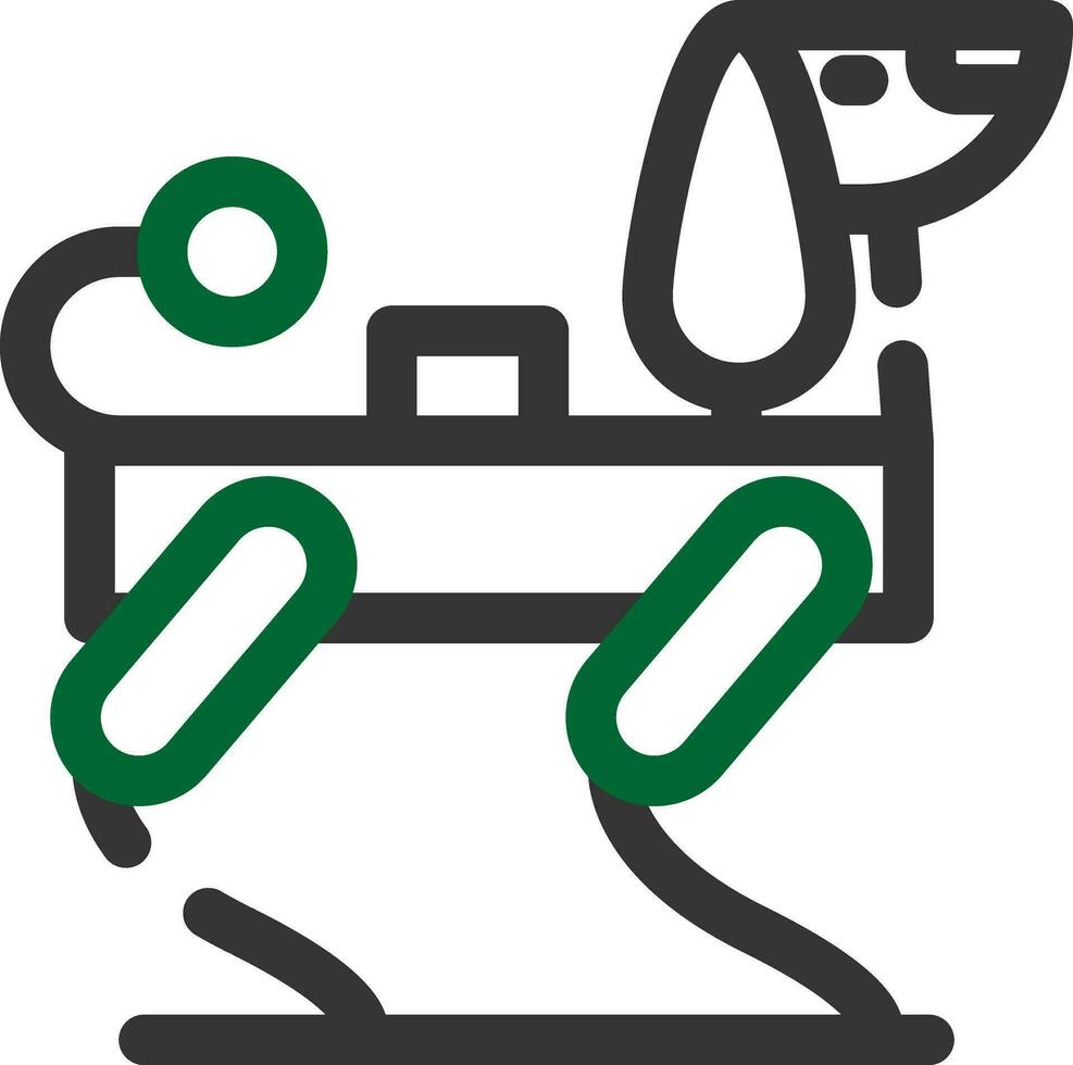 Roboter Hund kreativ Symbol Design vektor