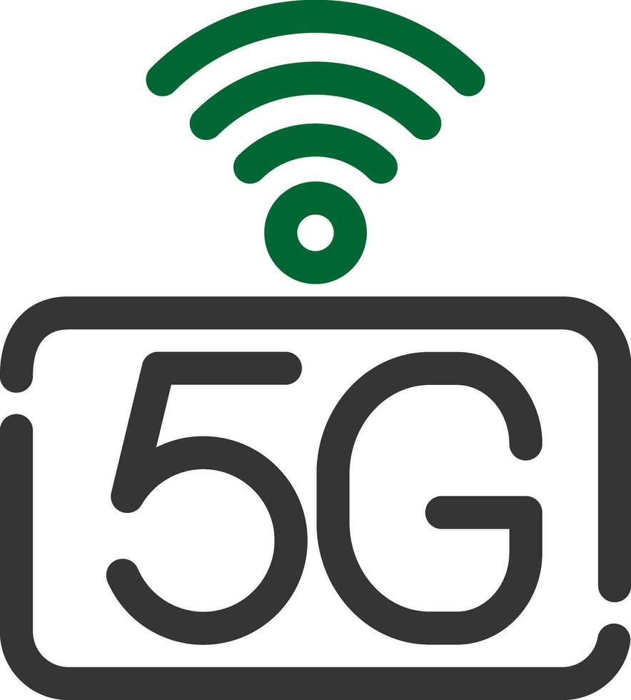 5g Netzwerk kreativ Symbol Design vektor