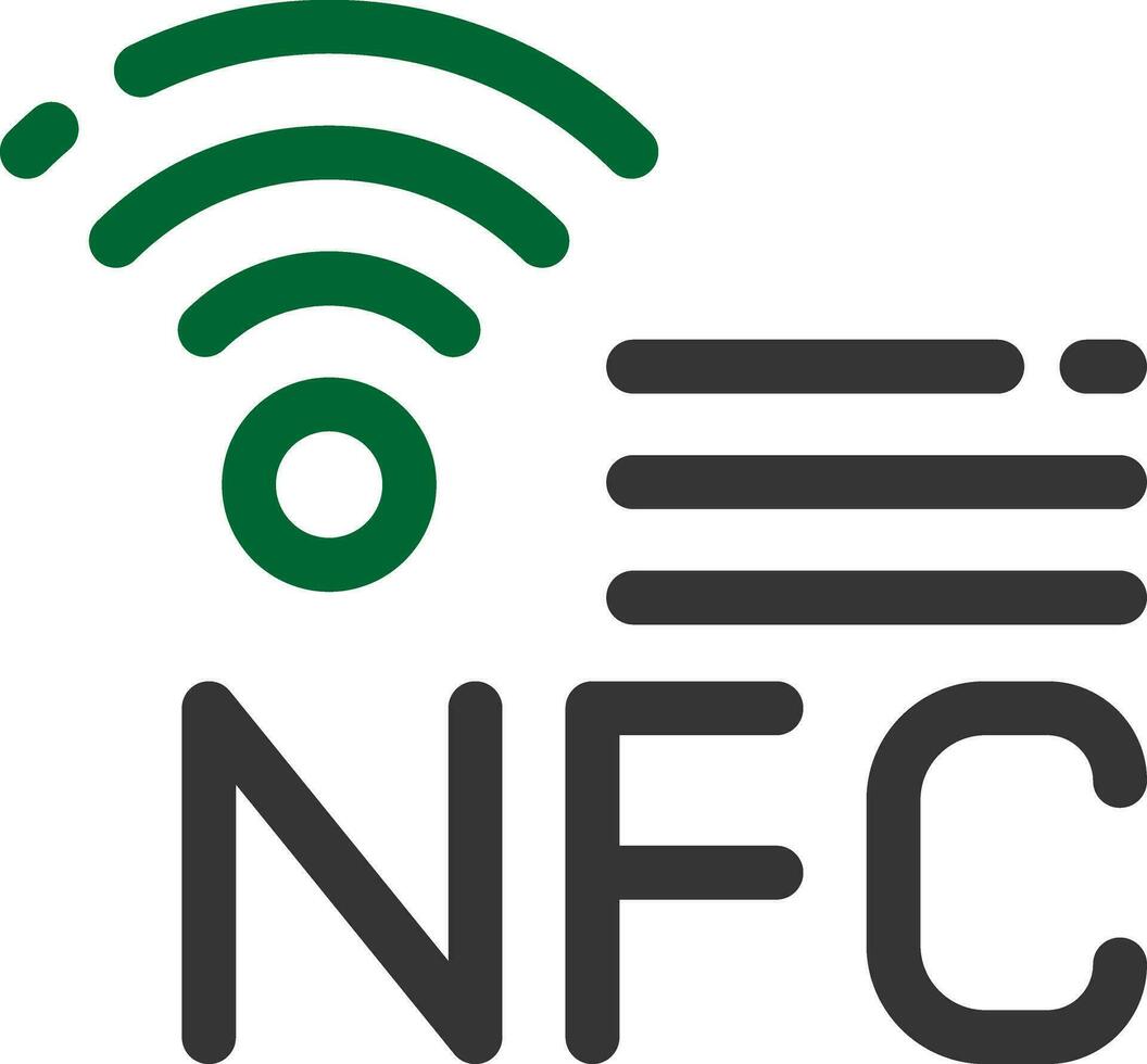 nfc kreativ Symbol Design vektor