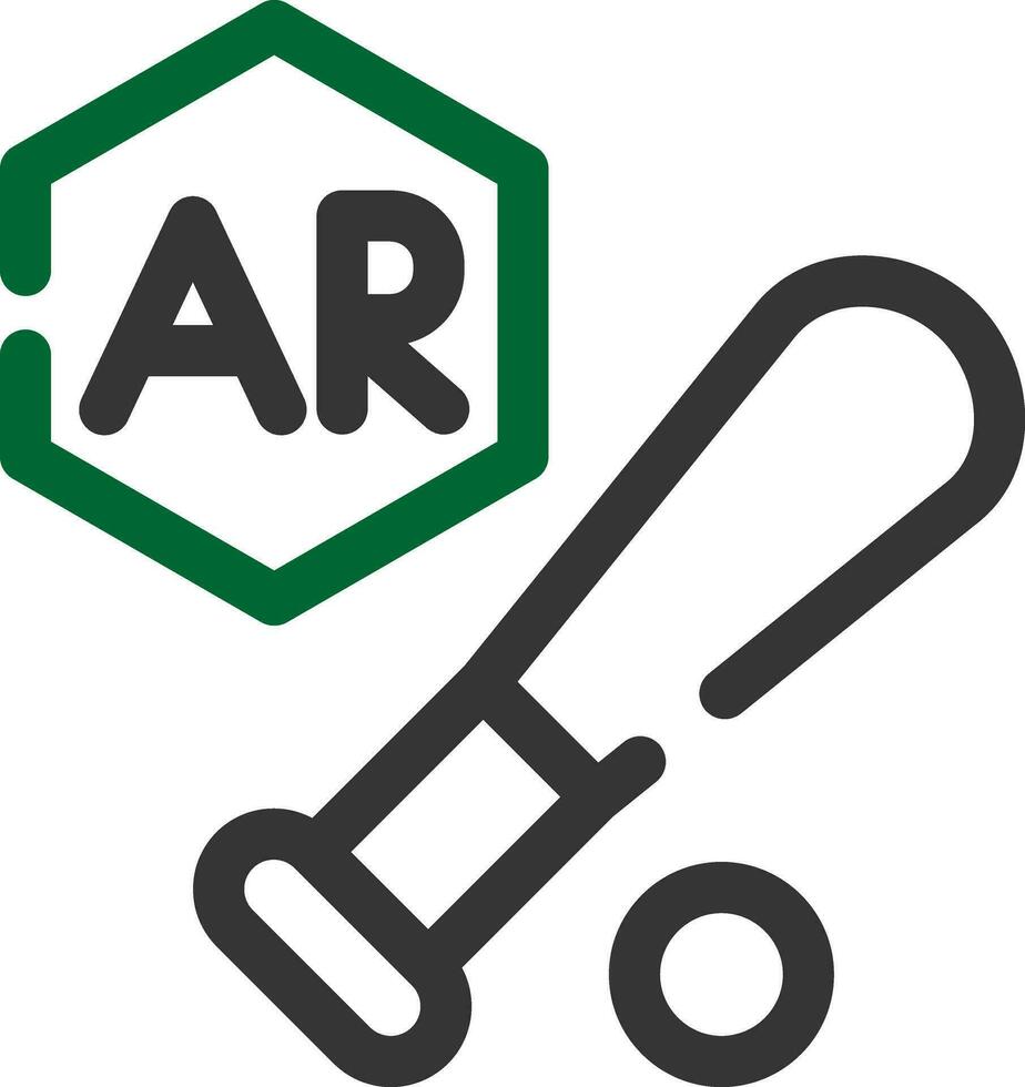 ar Baseball kreativ Symbol Design vektor