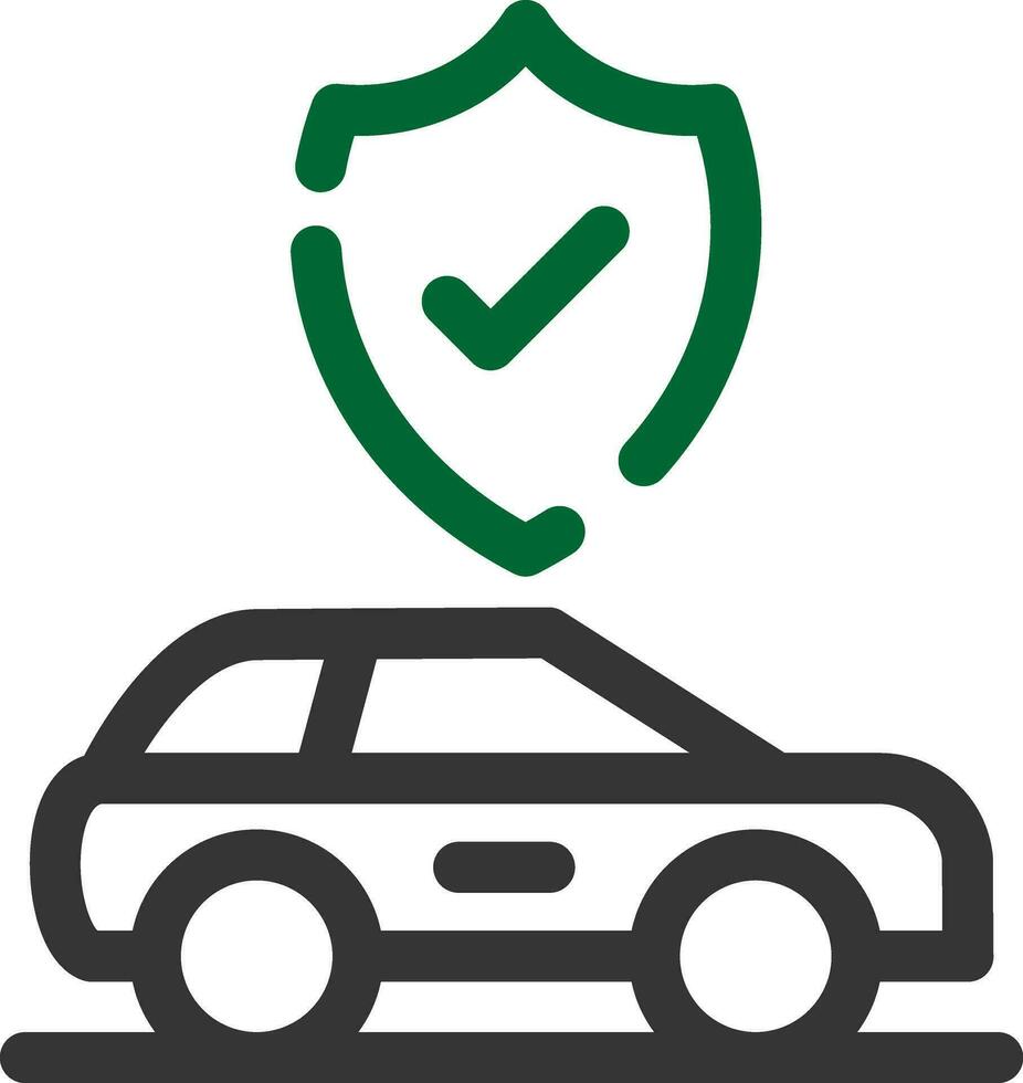 Autoversicherung kreatives Icon-Design vektor