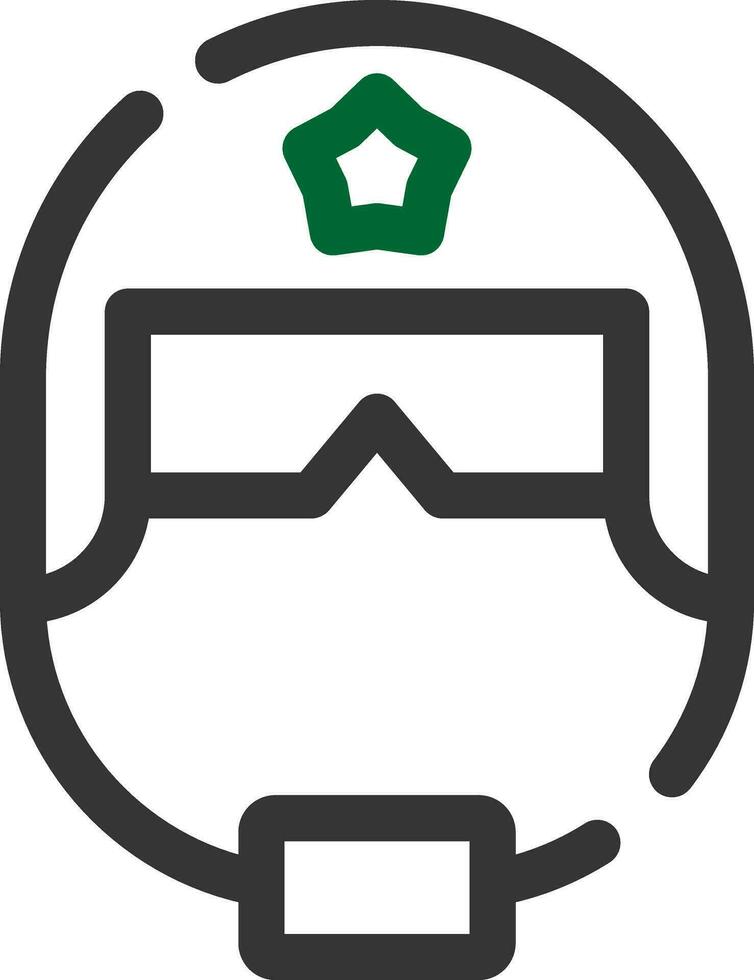 Polizei Helm kreativ Symbol Design vektor