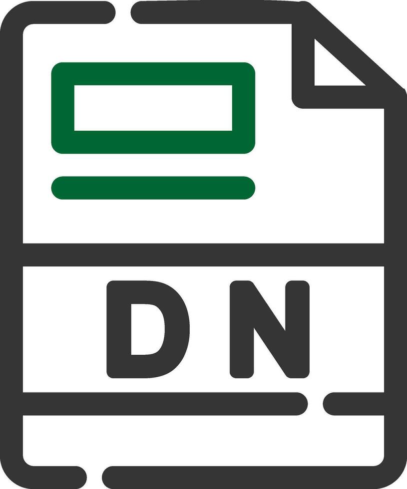 dn kreativ Symbol Design vektor