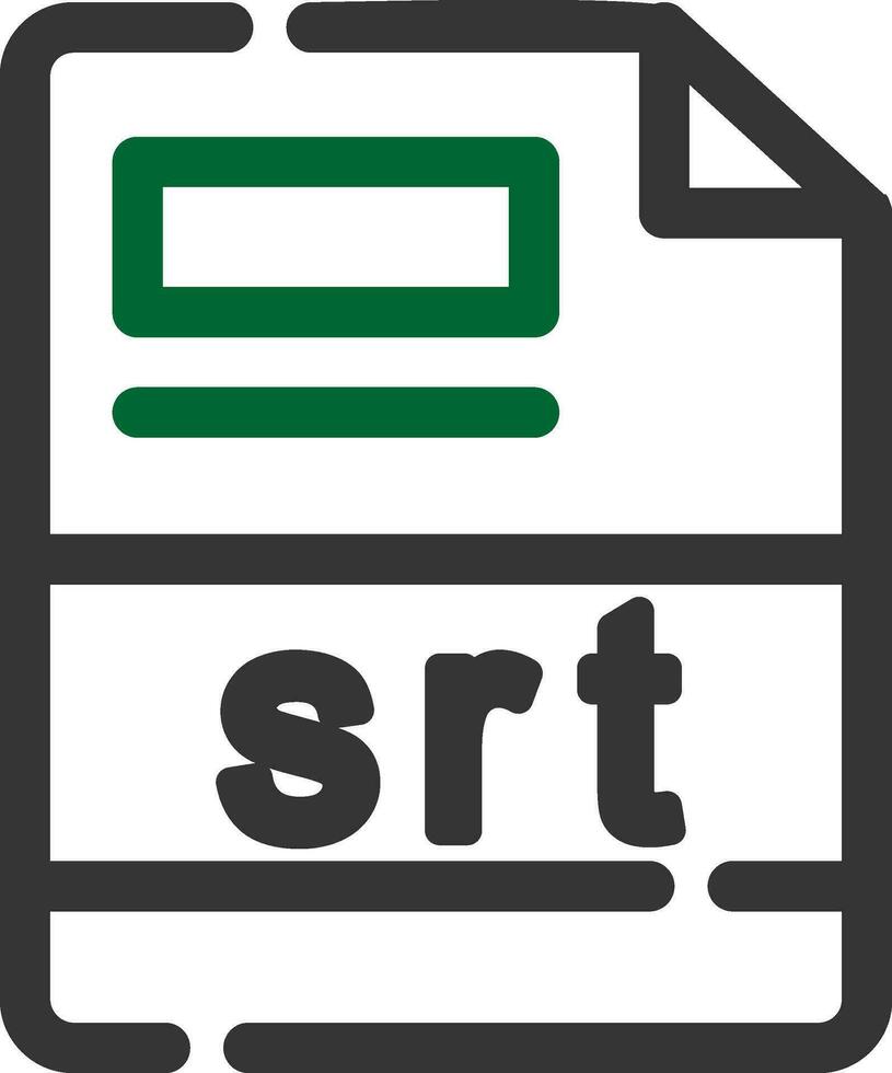 srt kreativ ikon design vektor