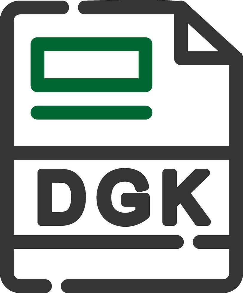 dgk kreativ ikon design vektor