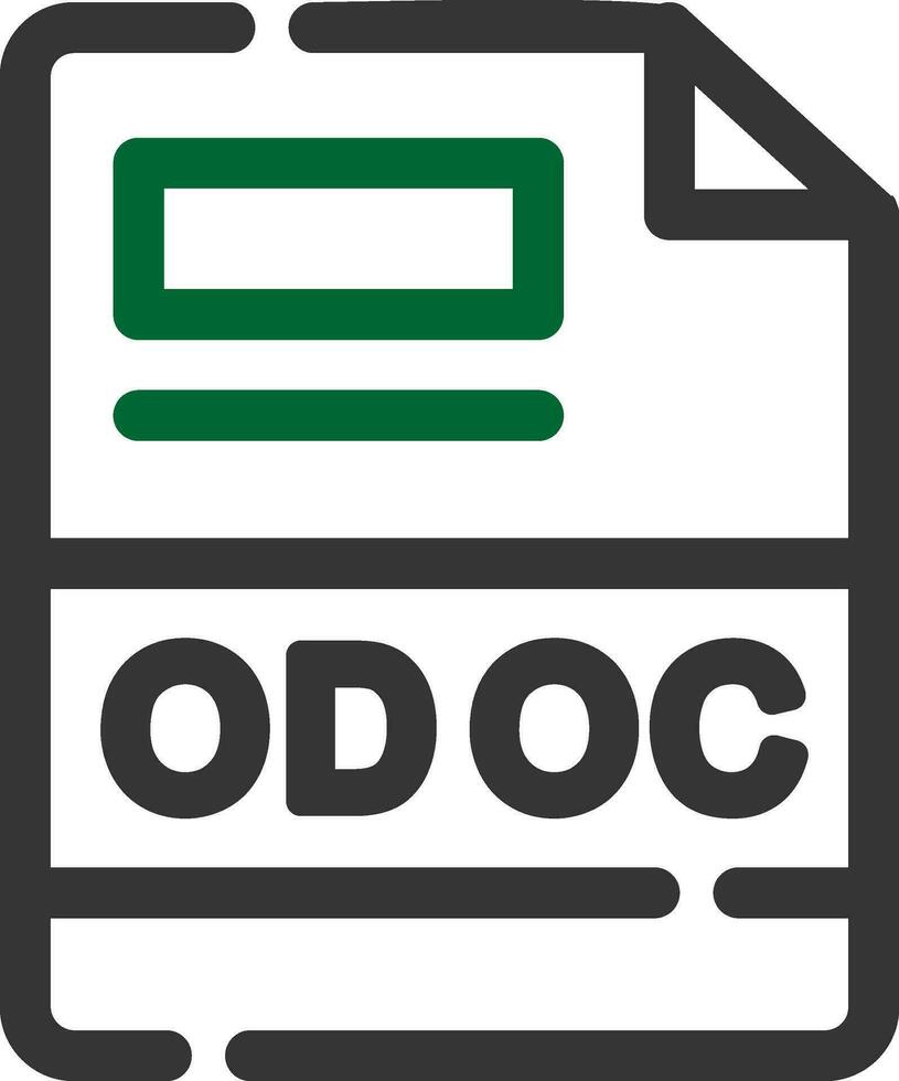 odoc kreativ ikon design vektor