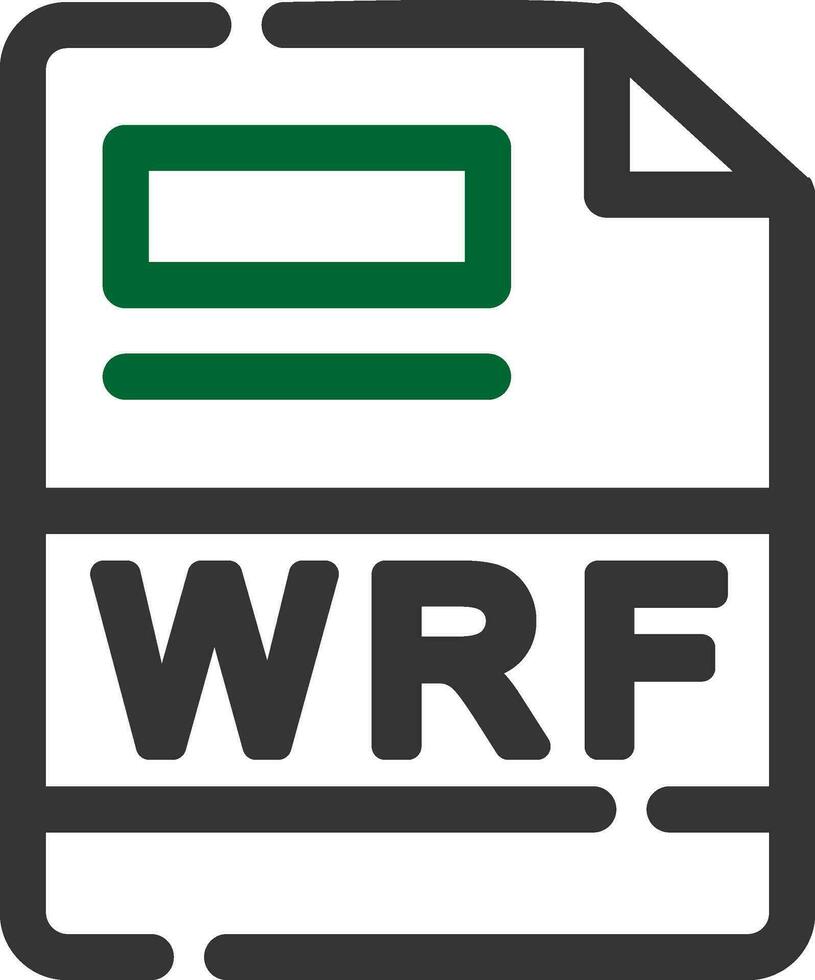 wrf kreativ ikon design vektor