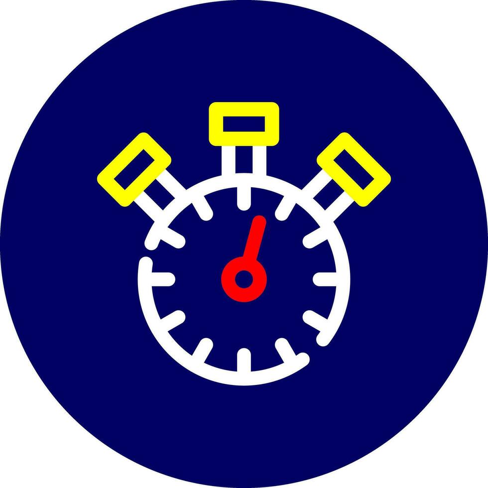 Stoppuhr kreatives Icon-Design vektor