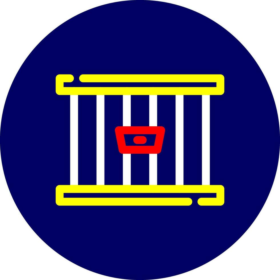 Gefängnis kreatives Icon-Design vektor