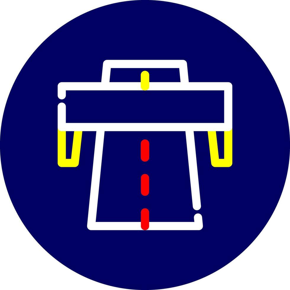 Autobahn kreatives Icon-Design vektor