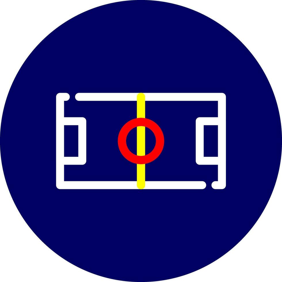 Fußball Feld kreativ Symbol Design vektor