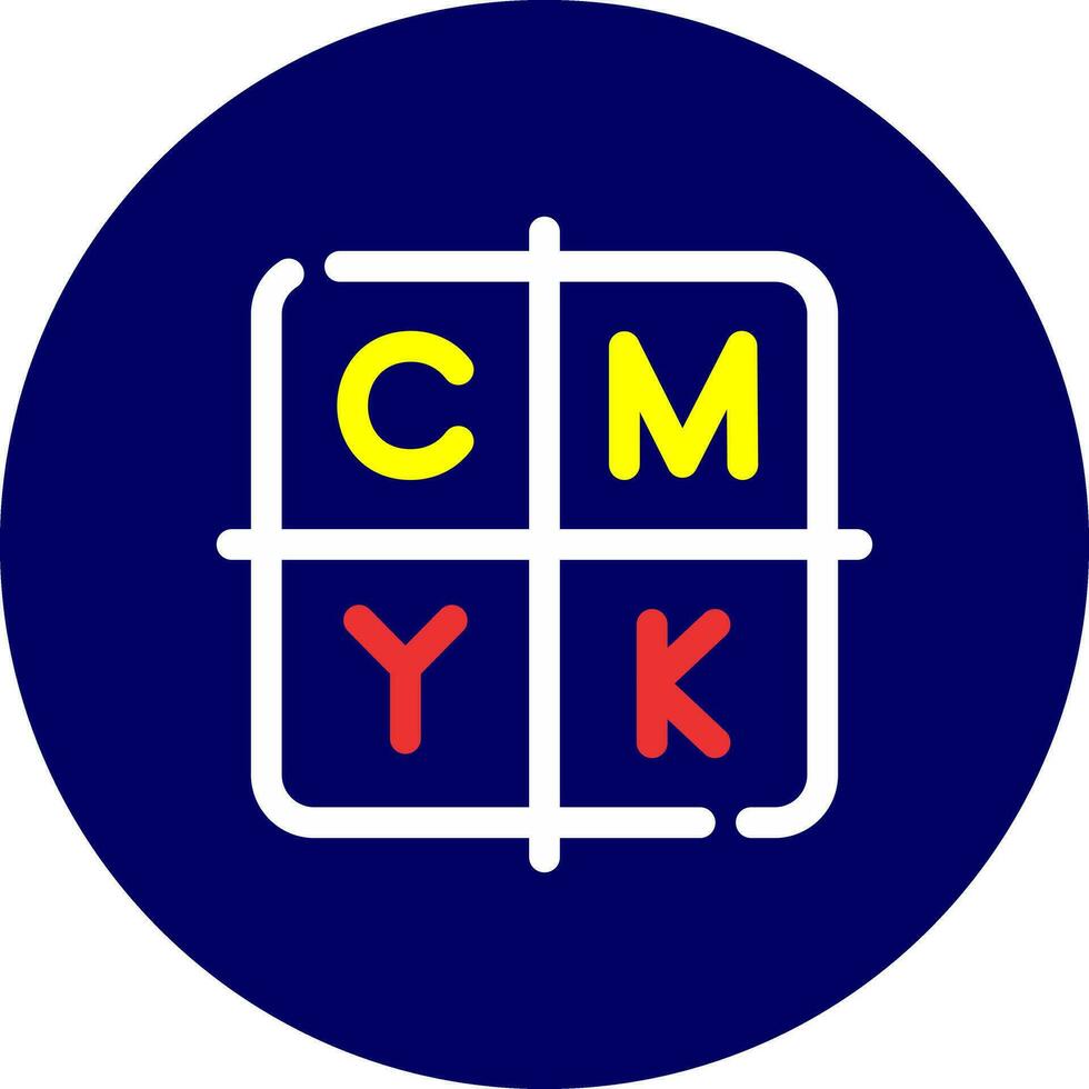 kreatives CMYK-Icon-Design vektor