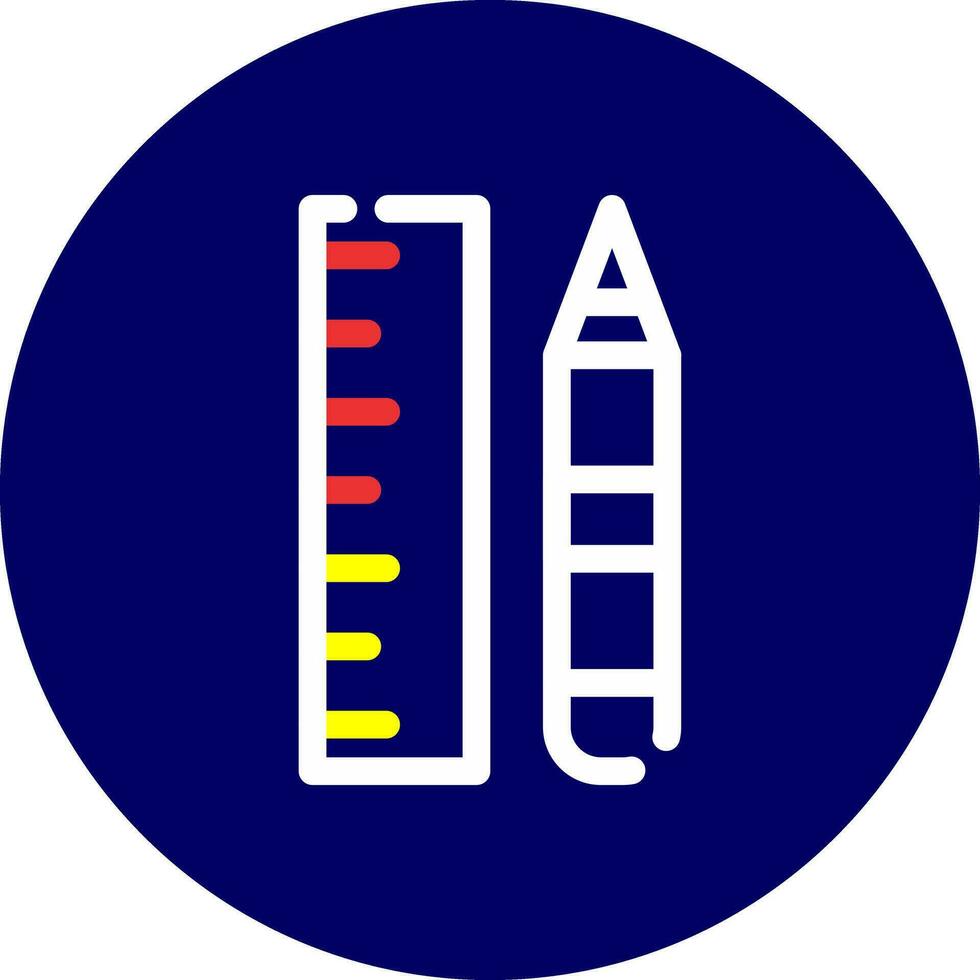 linjal kreativ ikon design vektor