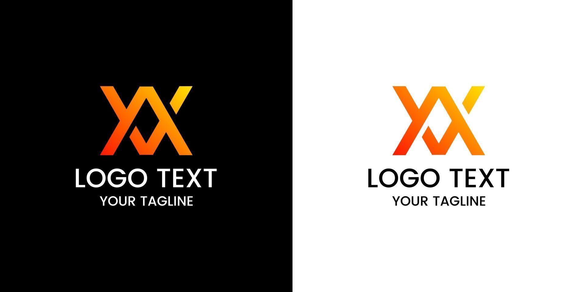 Buchstabe x Logo-Design-Vektor vektor