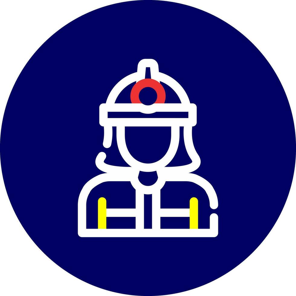 Feuerwehrmann kreatives Icon-Design vektor