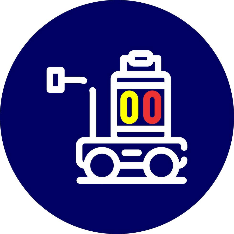 Gepäckwagen kreatives Icon-Design vektor