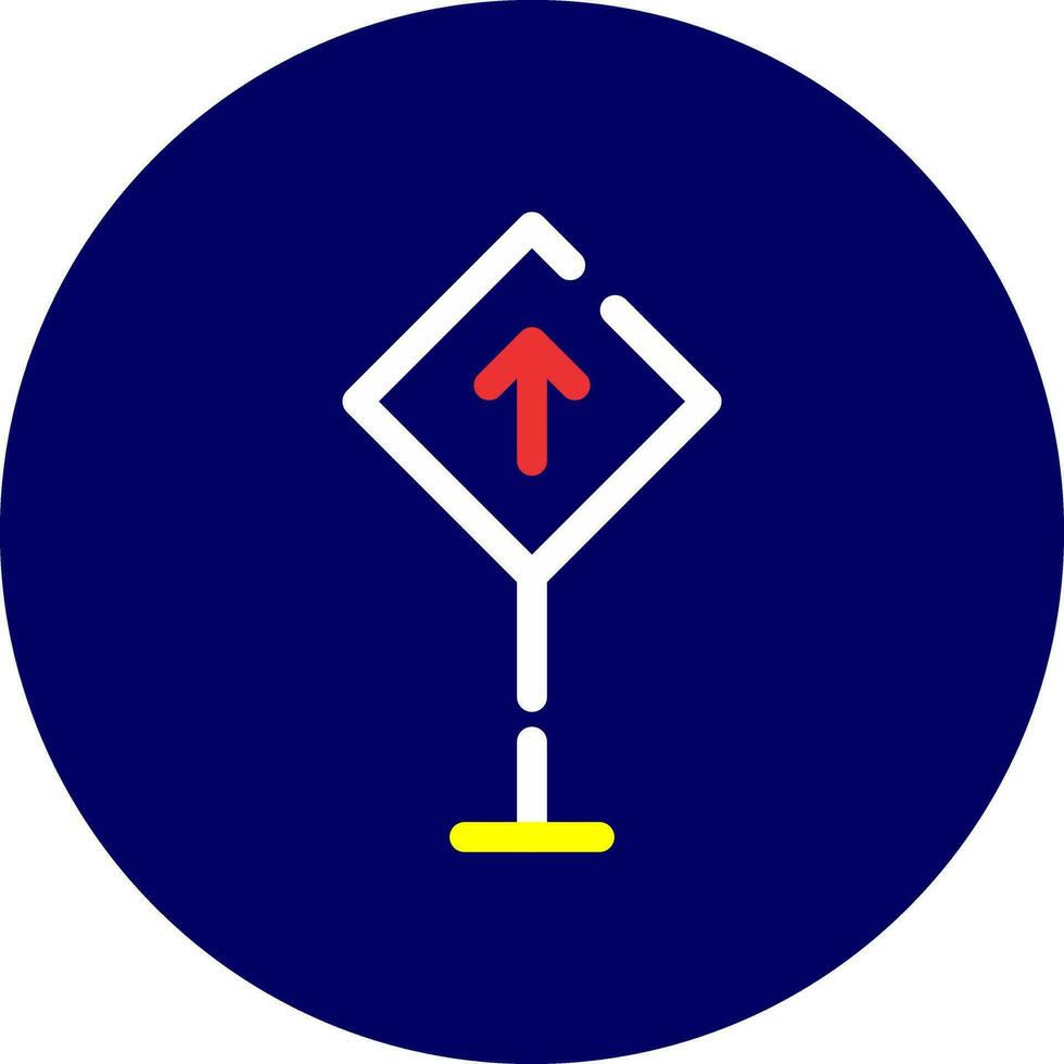 Straßenschild kreatives Icon-Design vektor