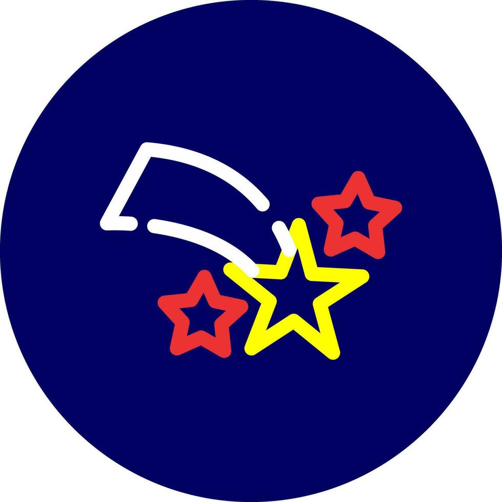 Sternschnuppe kreatives Icon-Design vektor