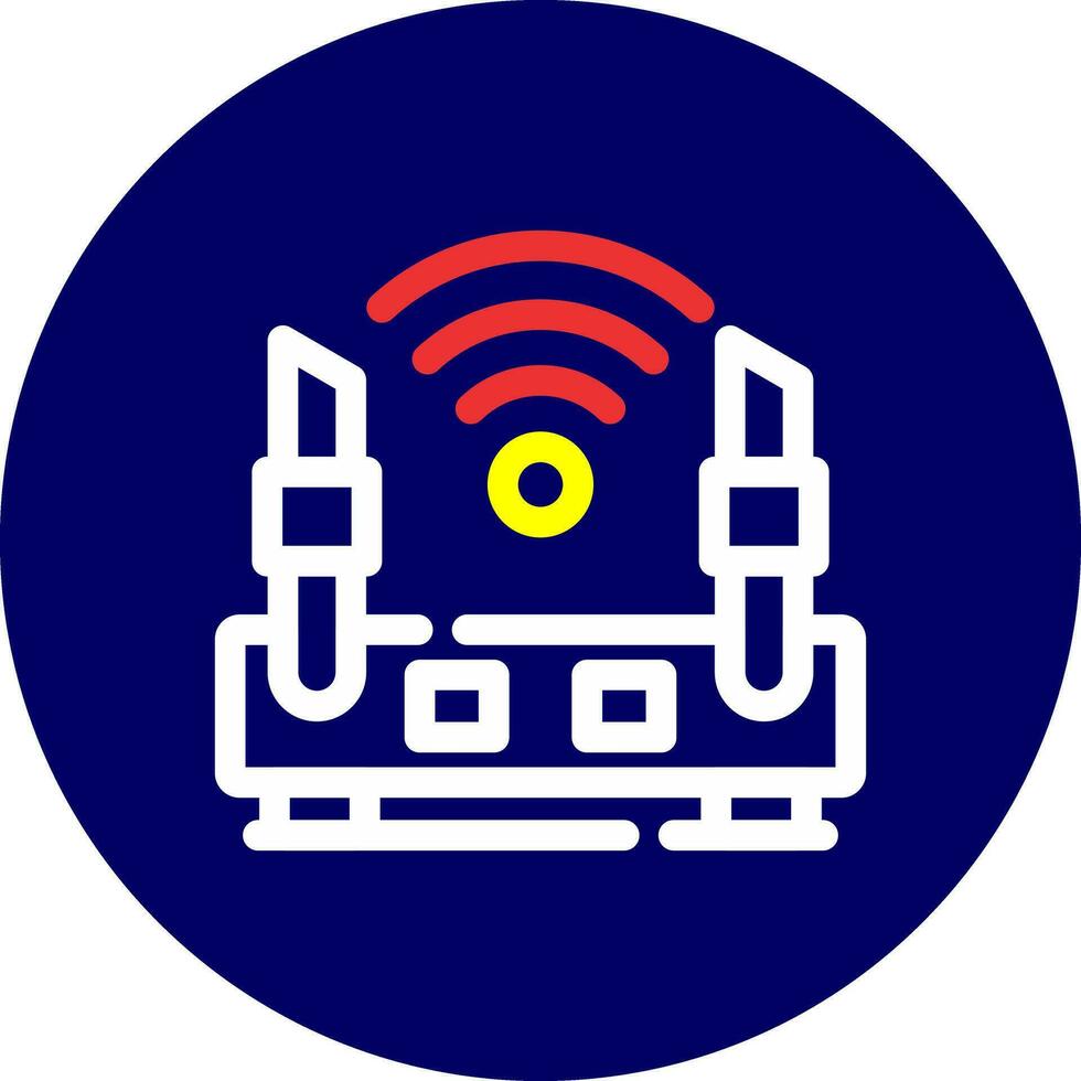 WLAN-Router kreatives Icon-Design vektor