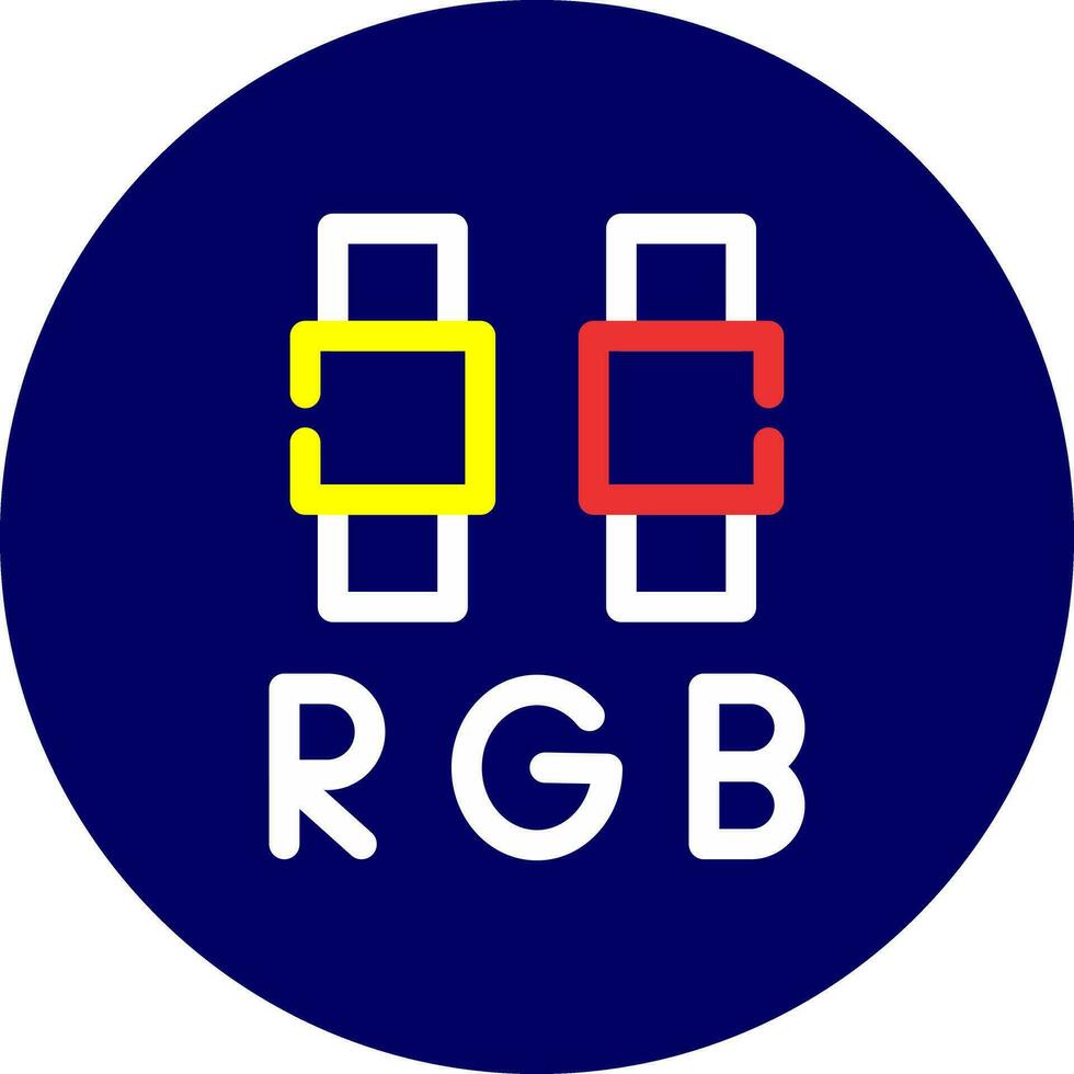 RGB-kreatives Icon-Design vektor