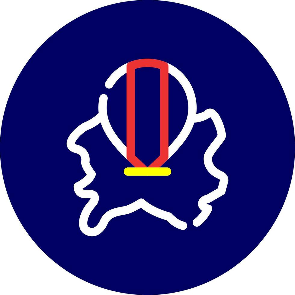 Frankreich kreatives Icon-Design vektor