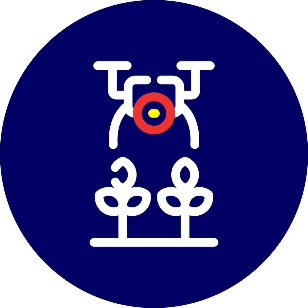 landwirtschaftlich Drohnen kreativ Symbol Design vektor