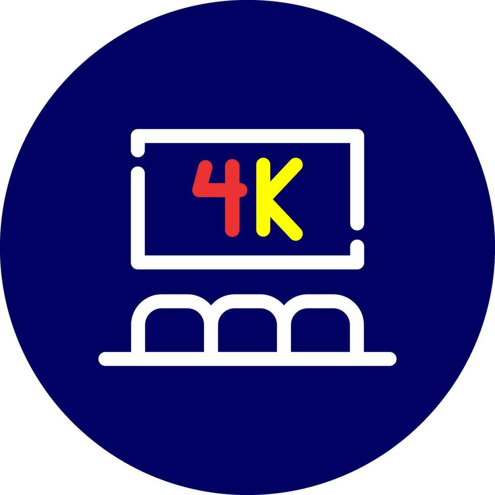 Kino 4d kreativ Symbol Design vektor