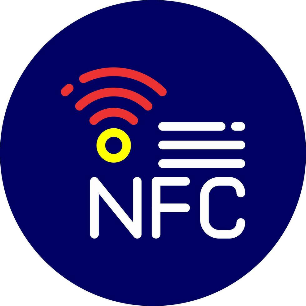 nfc kreativ ikon design vektor