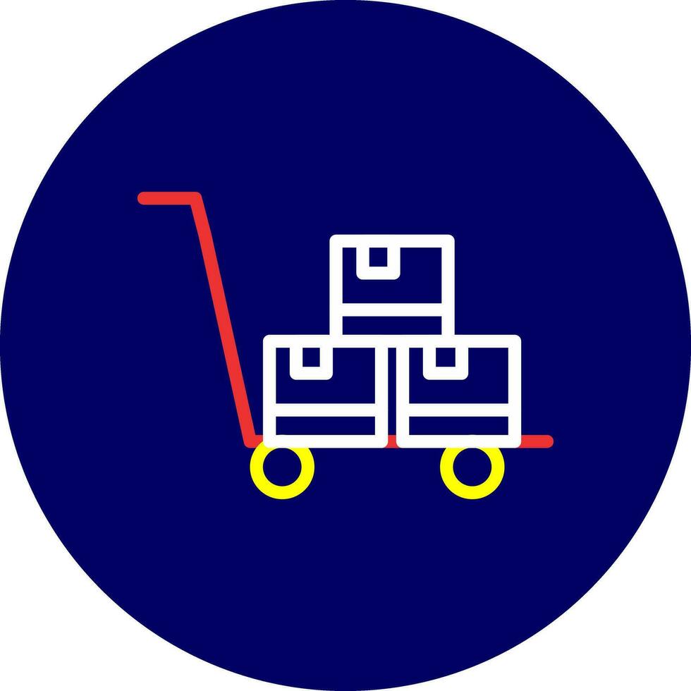 Trolley kreatives Icon-Design vektor