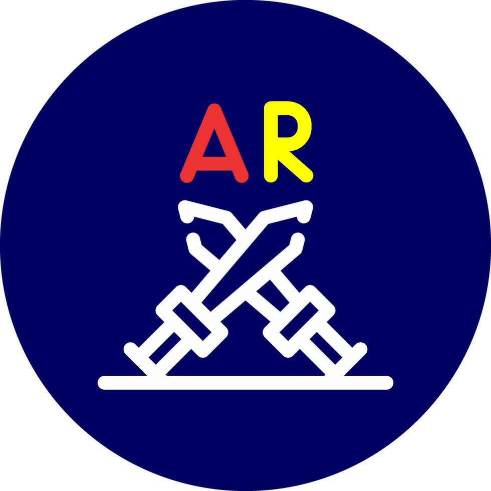 ar Kampf kreativ Symbol Design vektor