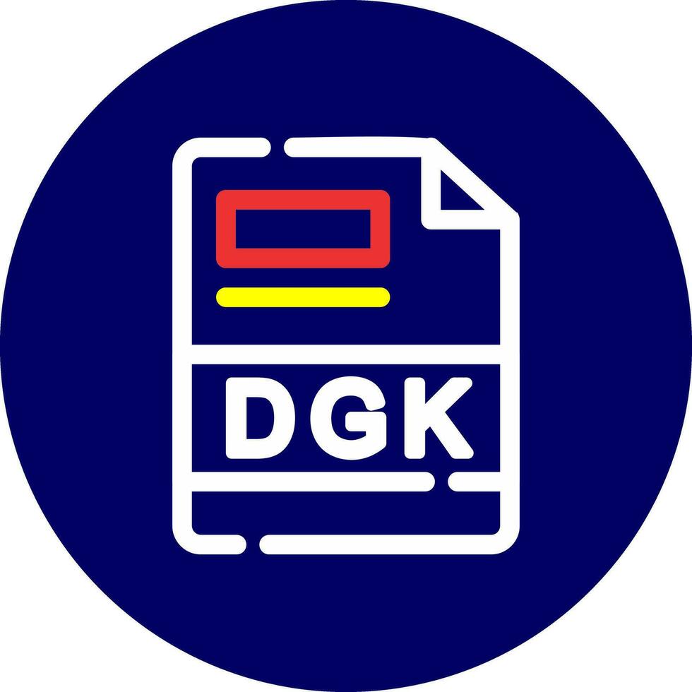 dgk kreativ ikon design vektor