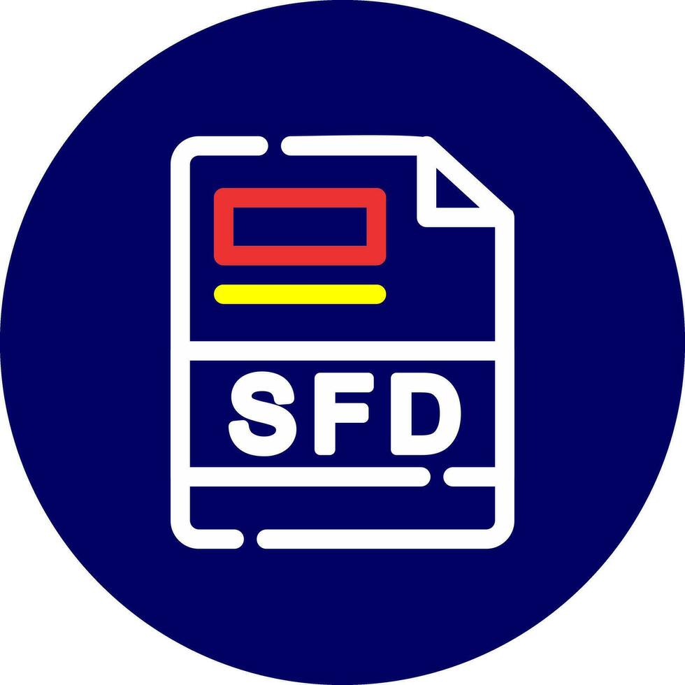 sfd kreativ ikon design vektor