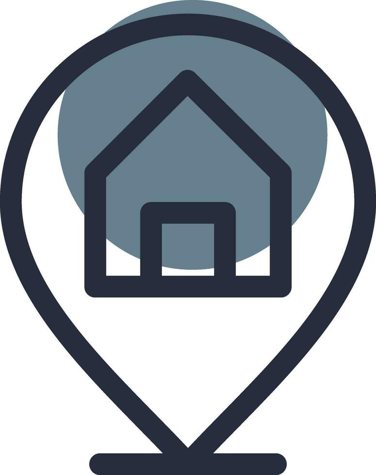 Immobilienstandort kreatives Icon-Design vektor