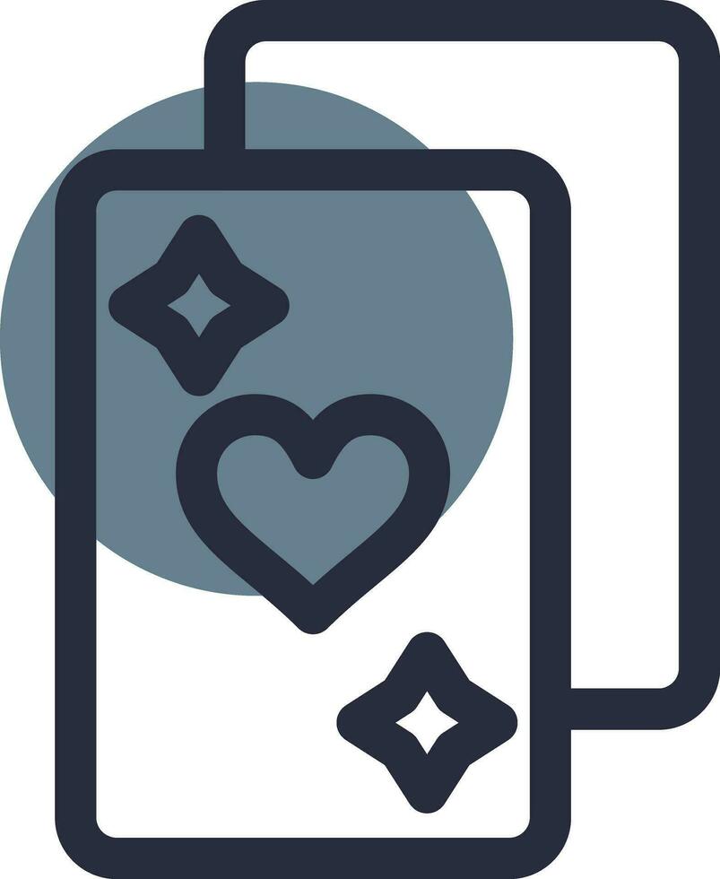 Poker kreatives Icon-Design vektor