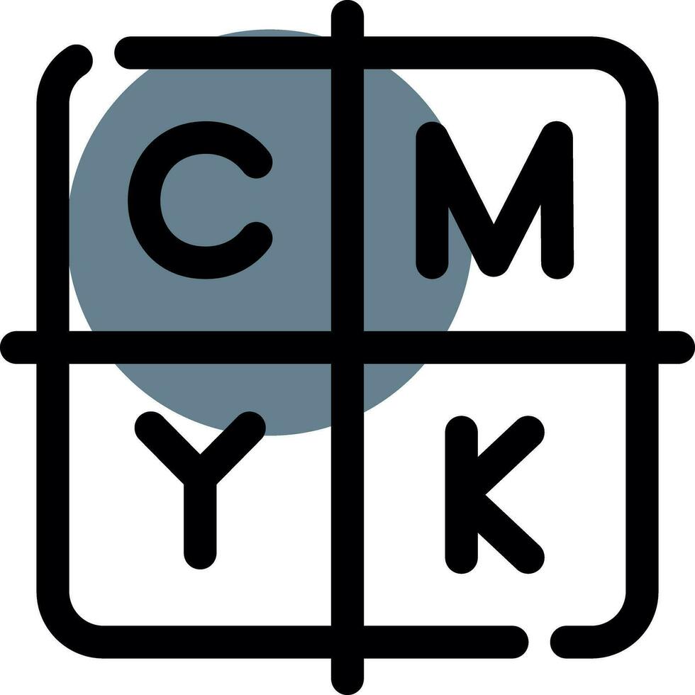 kreatives CMYK-Icon-Design vektor