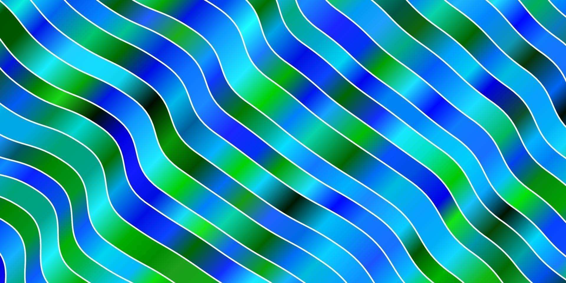 hellblaues, grünes Vektormuster mit schiefen Linien. vektor