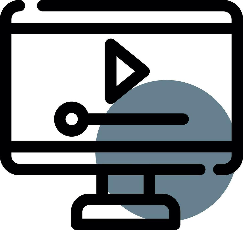 Video-Player kreatives Icon-Design vektor