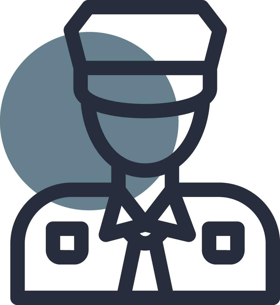 Polizist kreatives Icon-Design vektor