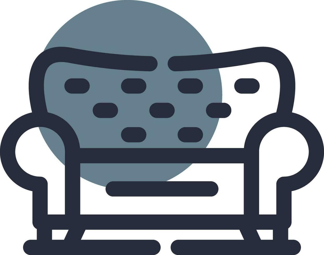 Sofa kreatives Icon-Design vektor