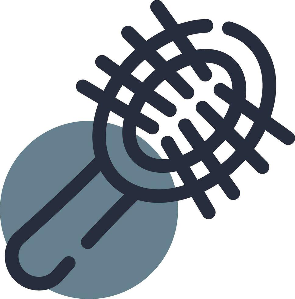 Haarbürste kreatives Icon-Design vektor