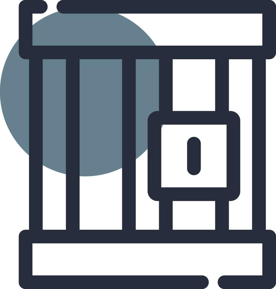 fängelse kreativ ikon design vektor