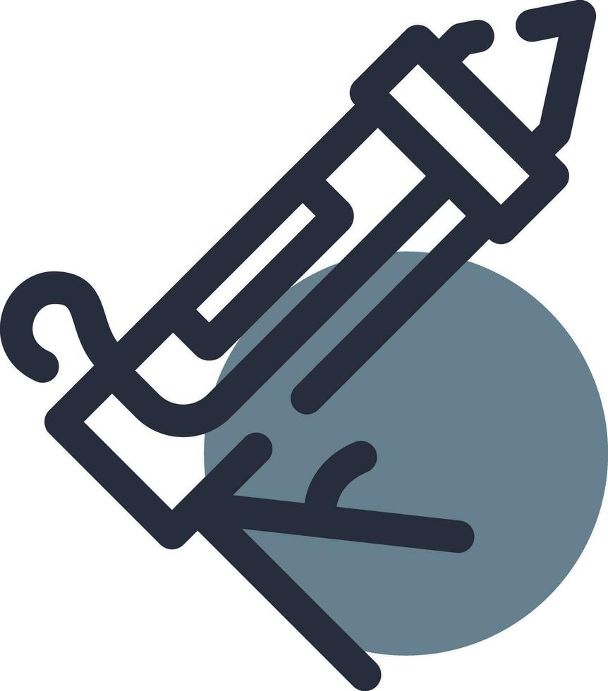 kreatives Icon-Design für Kartuschenpistolen vektor