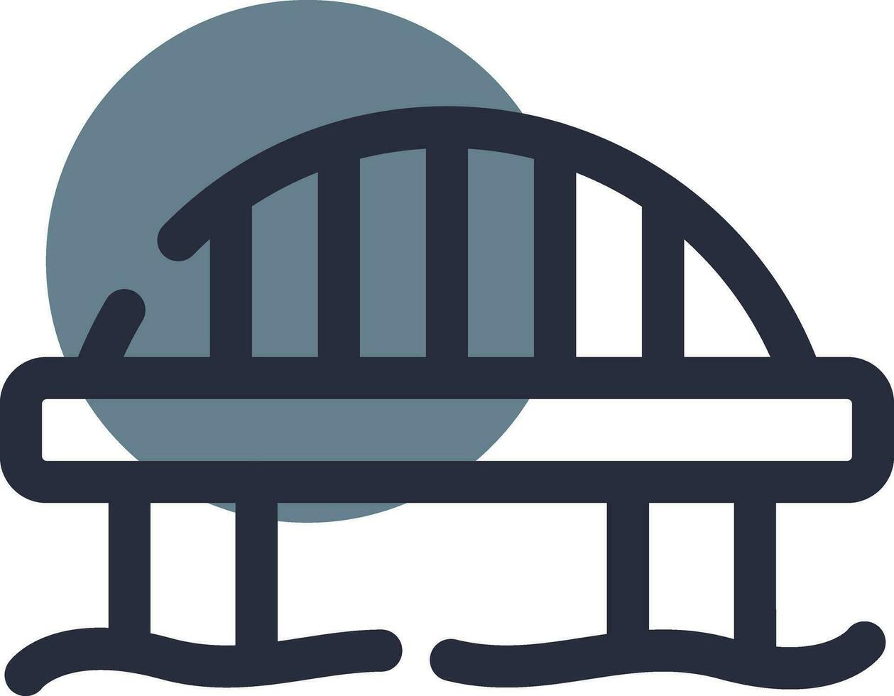 Brücke kreatives Icon-Design vektor