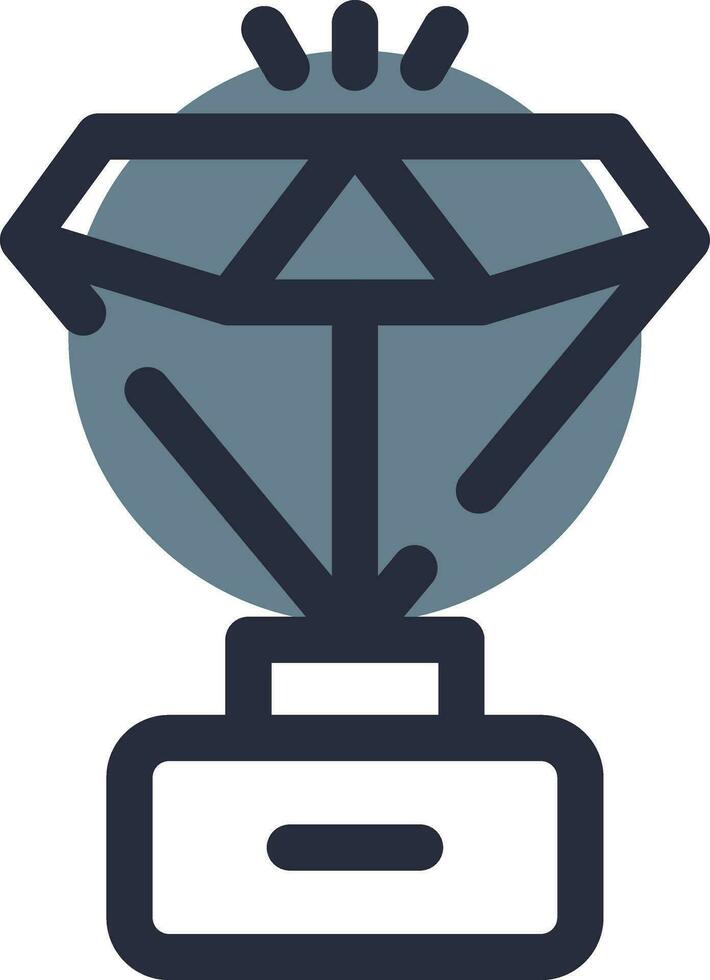 Trophäe kreatives Icon-Design vektor