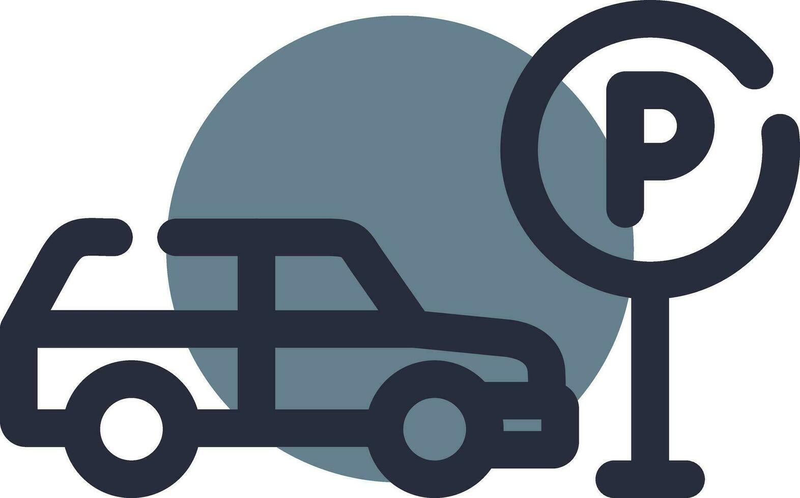 Taxi Parkplatz kreativ Symbol Design vektor