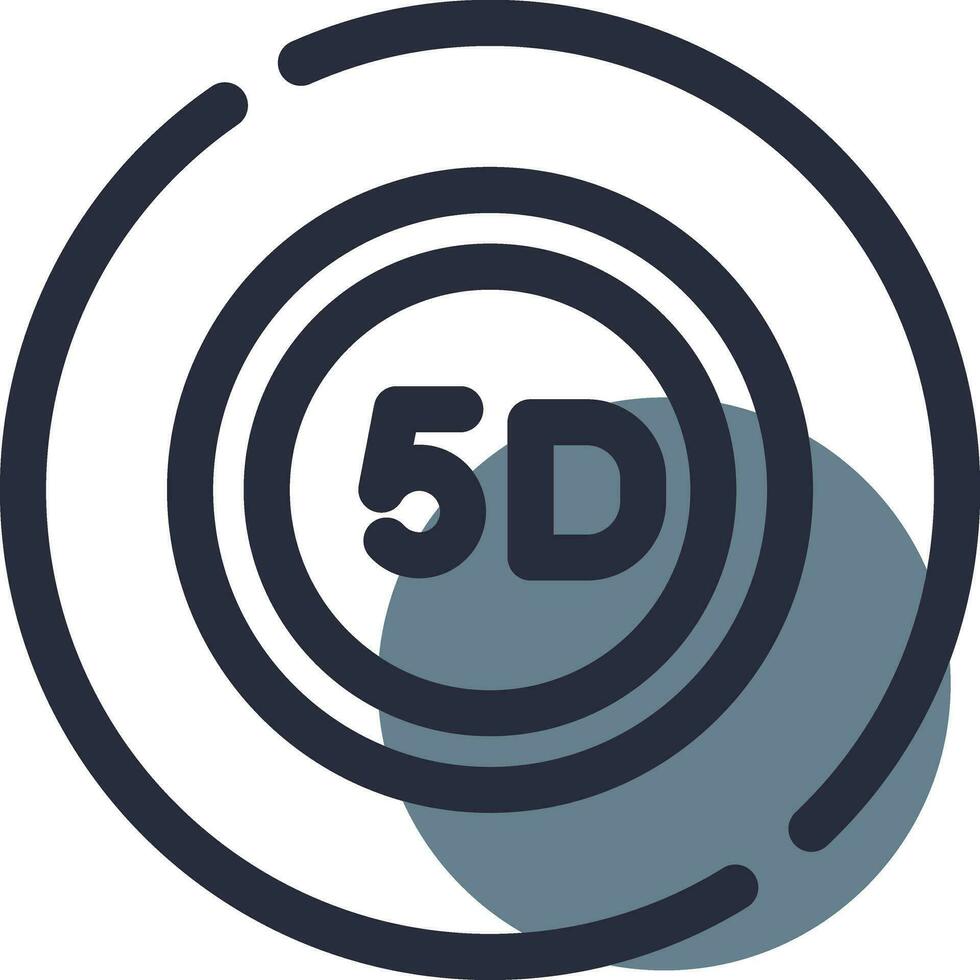 5d Daten Lager kreativ Symbol Design vektor