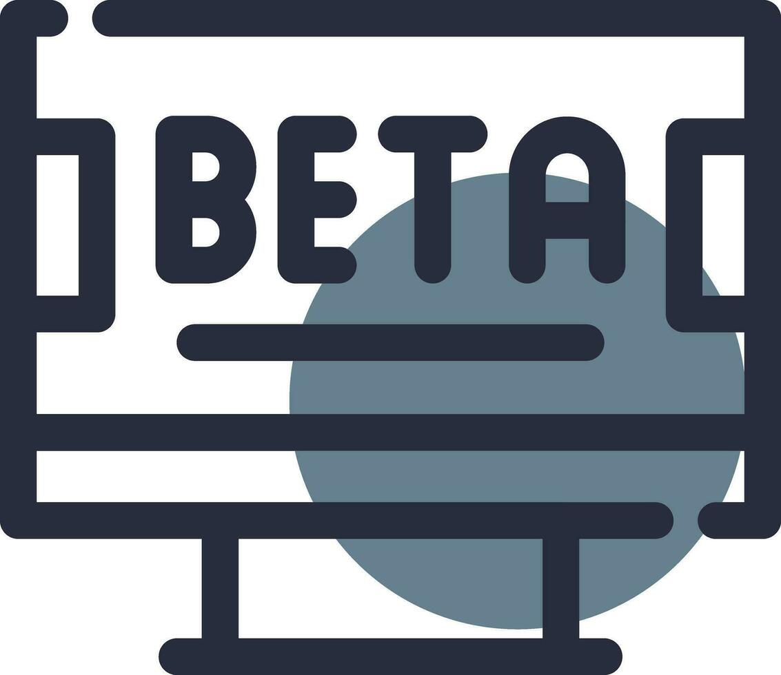 beta kreativ ikon design vektor