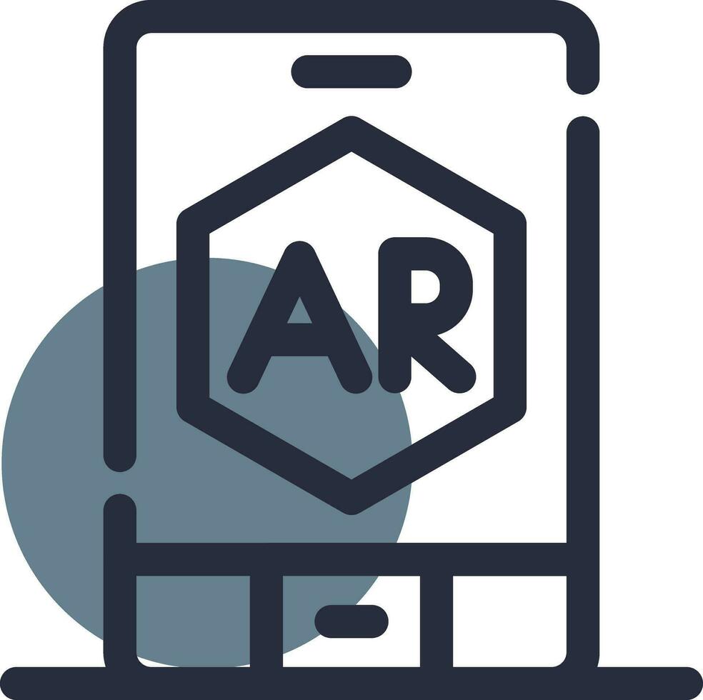 ar App kreativ Symbol Design vektor