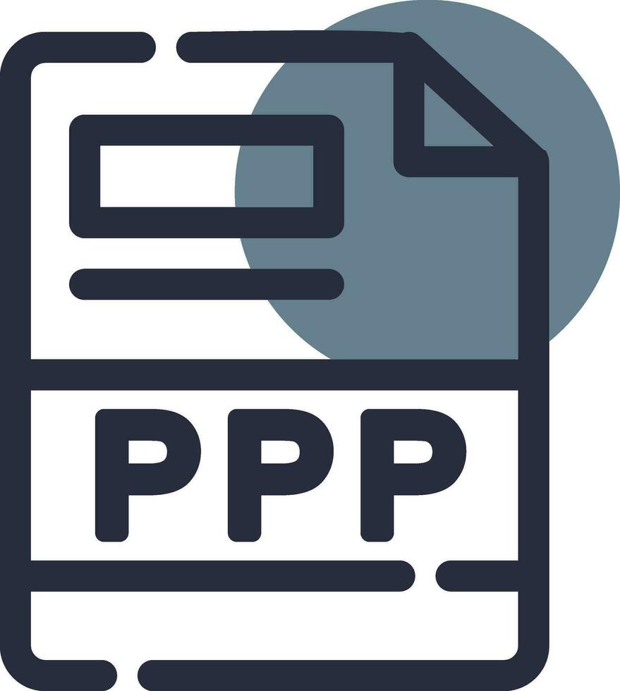 ppp kreativ Symbol Design vektor