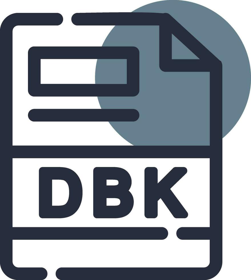 dbk kreativ ikon design vektor